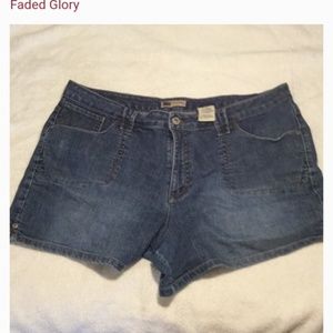 Faded Glory(Stretch) Denim Shorts